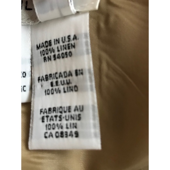 Rena Rowan Women’s Tan Linen Pencil Skirt   Size 12 - Picture 6 of 6